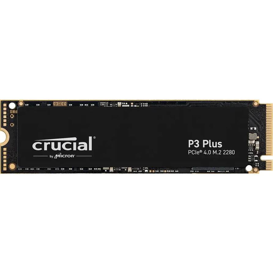 SSD M.2 NVMe Crucial P3 Plus 1TB PCIe 4.0 Hasta 5000MB/s 1