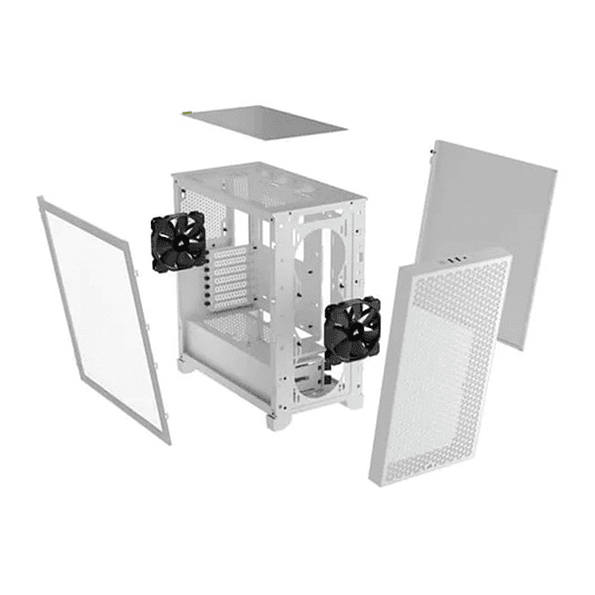Gabinete Corsair 3000D Airflow White ATX Vidrio Templado 3