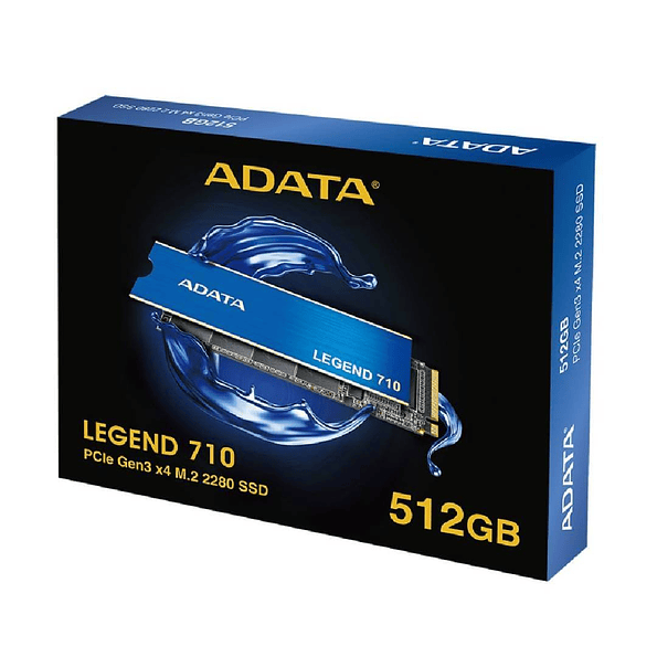 Unidad SSD ADATA Legend 710 512GB NVMe PCIe 3.0 Hasta 2400MB/s 3