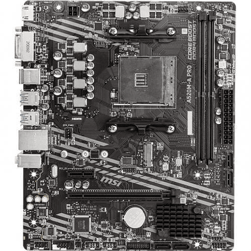 Placa Madre MSI A520M-A PRO | Socket AM4, DDR4, M.2, Micro-ATX 2
