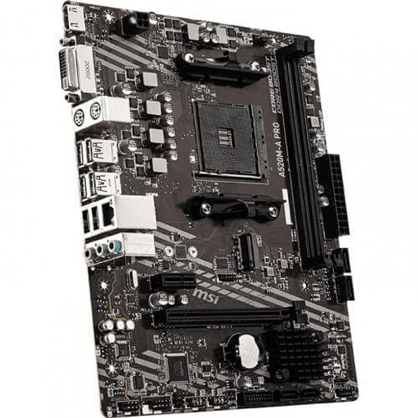 Placa Madre MSI A520M-A PRO | Socket AM4, DDR4, M.2, Micro-ATX 3