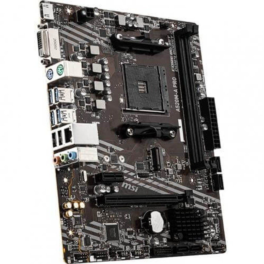 Placa Madre MSI A520M-A PRO | Socket AM4, DDR4, M.2, Micro-ATX 3