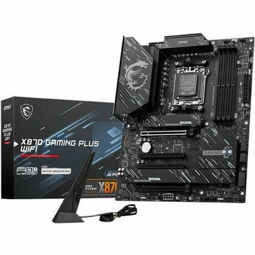 Placa Madre MSI X870 GAMING PLUS WIFI AM5 DDR5 Wi-Fi 7 ATX 1