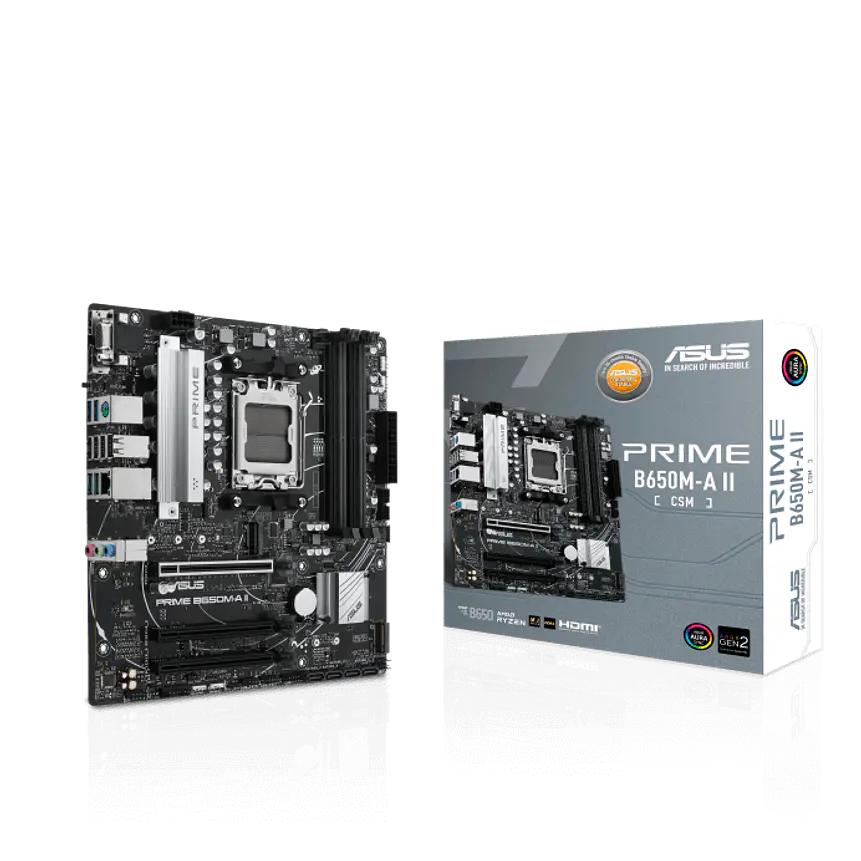 Placa Madre ASUS PRIME B650M-A II-CSM AM5 DDR5 microATX M.2 2.5G LAN 1