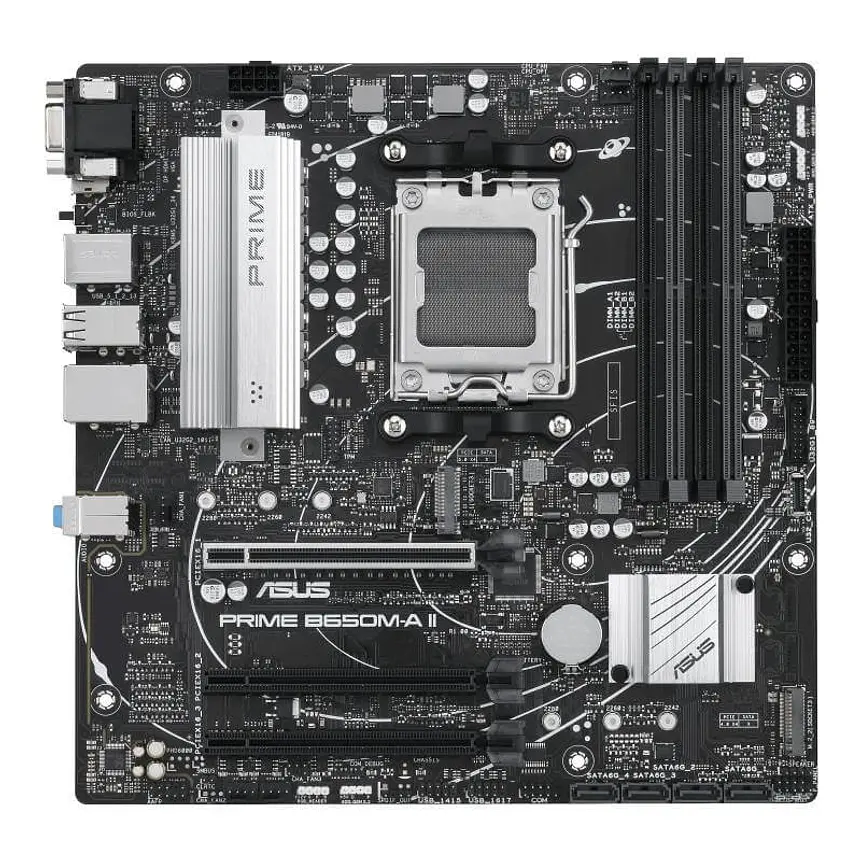 Placa Madre ASUS PRIME B650M-A II-CSM AM5 DDR5 microATX M.2 2.5G LAN 2