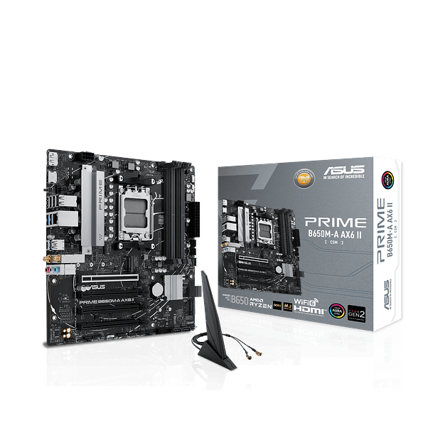 Placa Madre ASUS PRIME B650M-A AX6 II-CSM DDR5 AM5 WiFi6 1