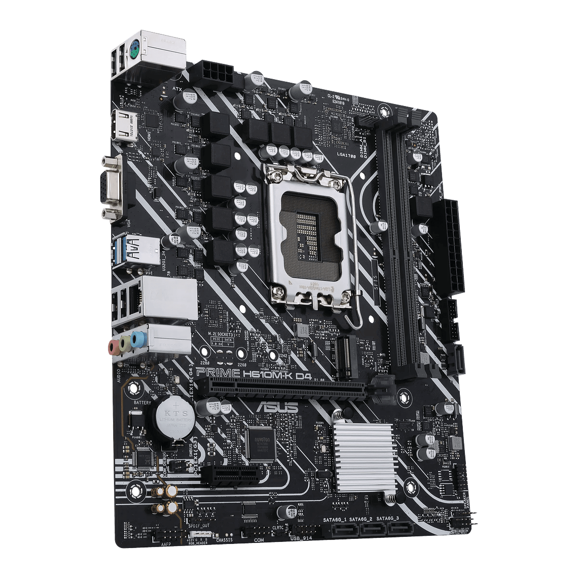 Placa Madre Asus PRIME H610M-K D4 | Intel LGA1700, DDR4, MicroATX 3