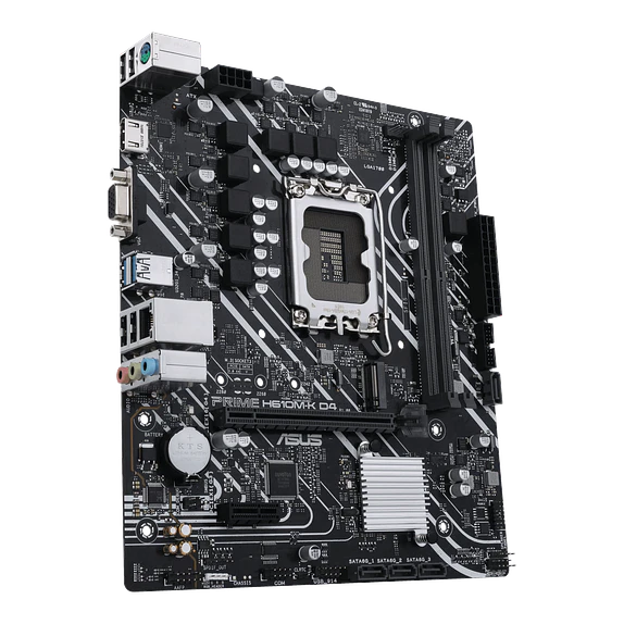 Placa Madre Asus PRIME H610M-K D4 | Intel LGA1700, DDR4, MicroATX 3