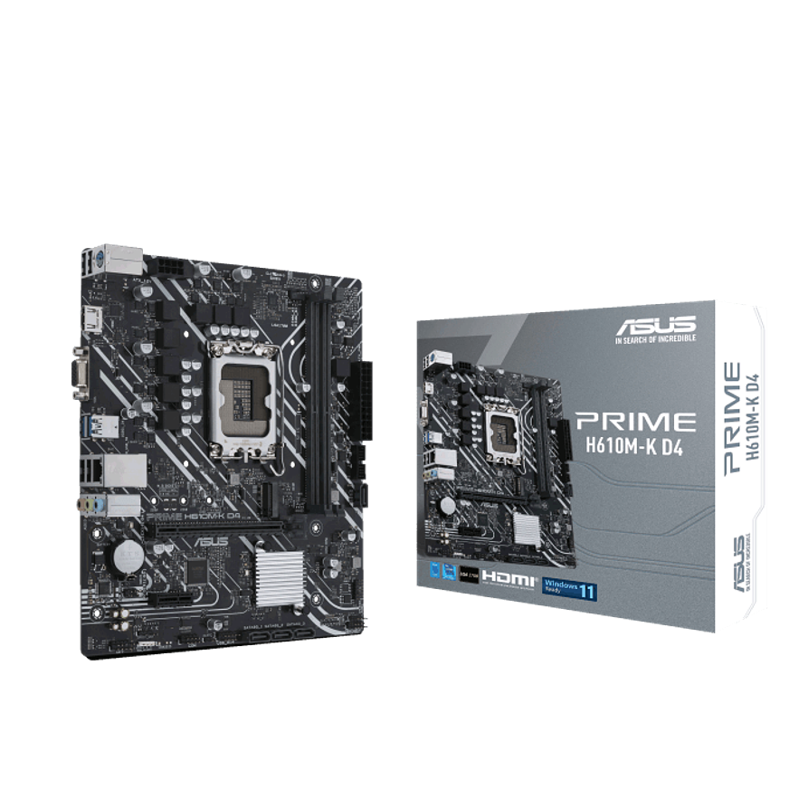 Placa Madre Asus PRIME H610M-K D4 | Intel LGA1700, DDR4, MicroATX 1