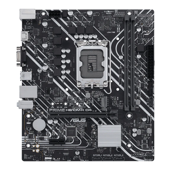 Placa Madre Asus PRIME H610M-K D4 | Intel LGA1700, DDR4, MicroATX 2