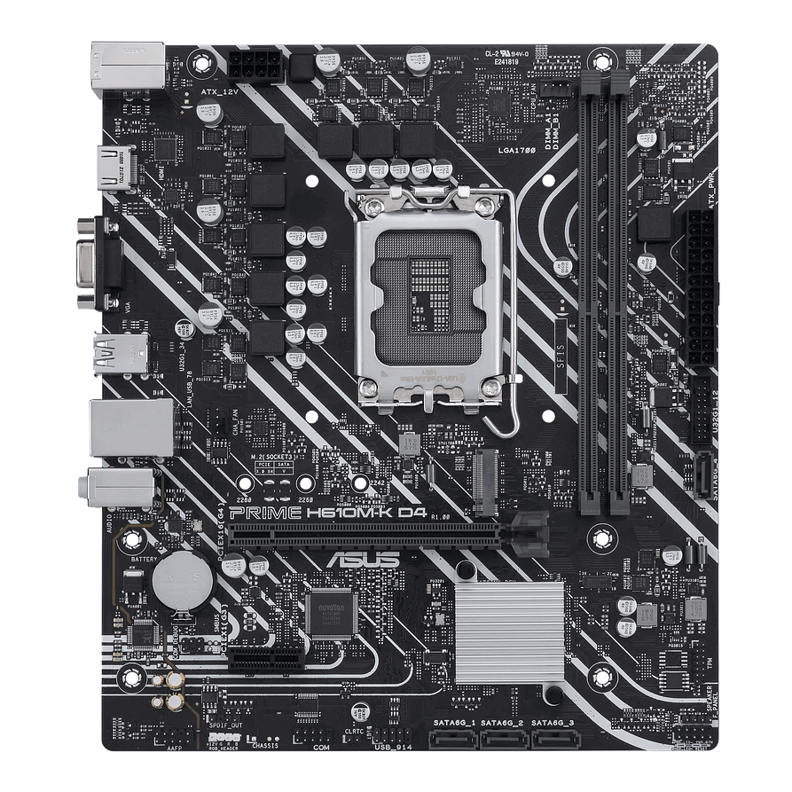 Placa Madre Asus PRIME H610M-K D4 | Intel LGA1700, DDR4, MicroATX 2