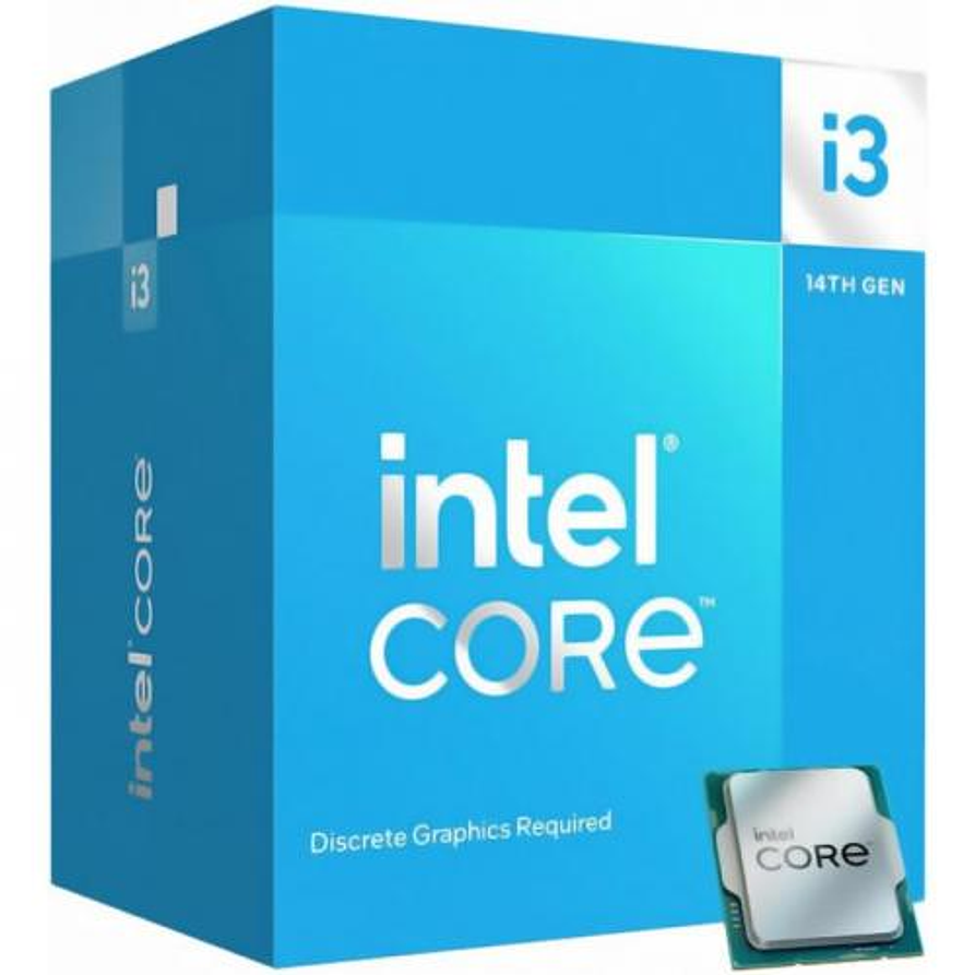 Procesador Intel Core i3-14100F 4.7GHz | 4 Núcleos, 8 Hilos + Cooler | LGA1700 14ª Gen 1