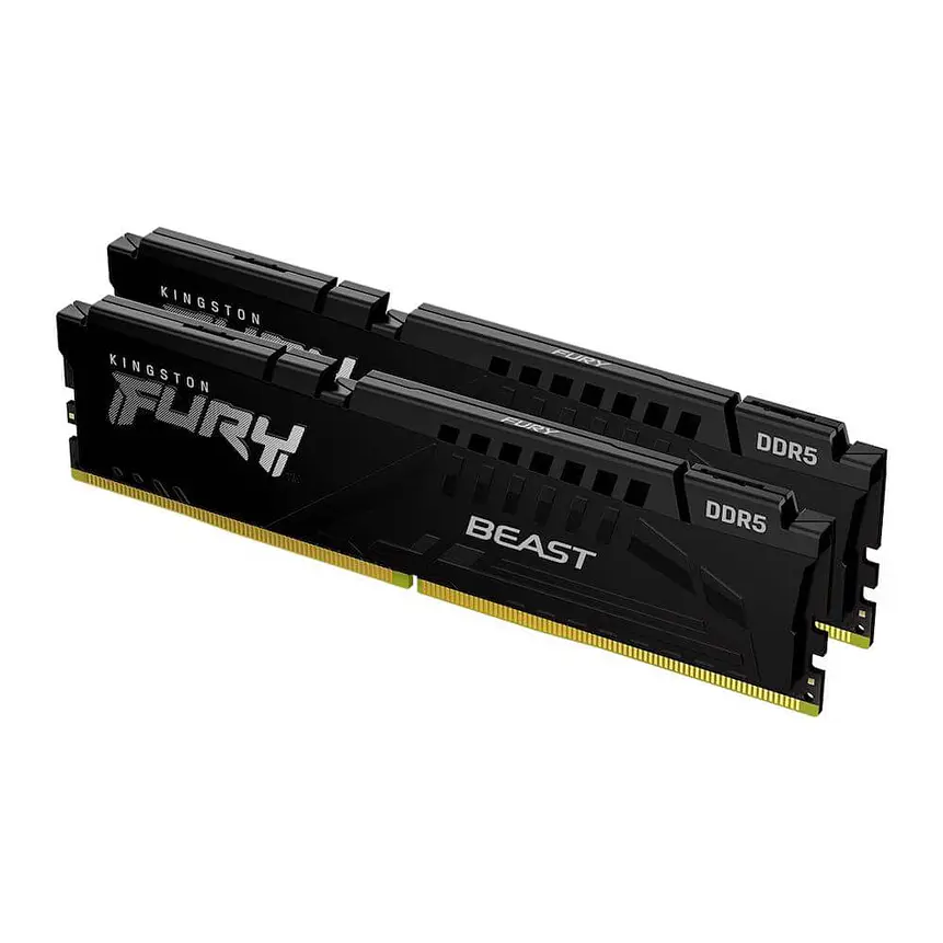Memoria RAM Kingston Fury Beast 64GB (2x32GB) DDR5 6400MHz CL32 Negro 1