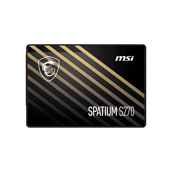Unidad SSD MSI SPATIUM S270 960GB SATA III 2.5” 3D NAND 500MB/s 2