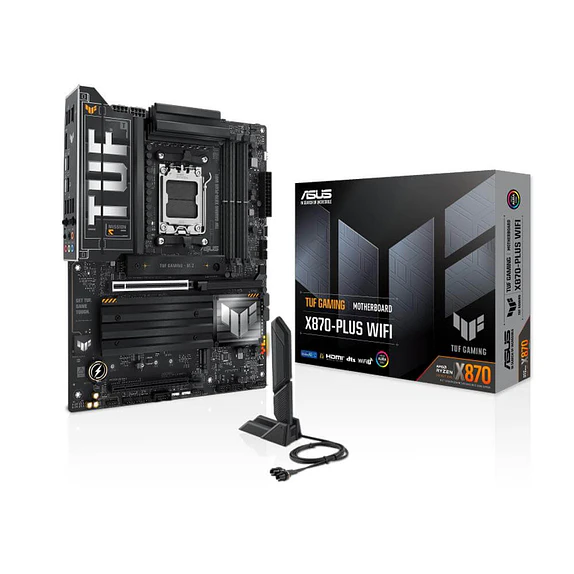 Placa Madre ASUS TUF GAMING X870-PLUS WIFI AM5 DDR5 Wi-Fi 7 para Ryzen 1