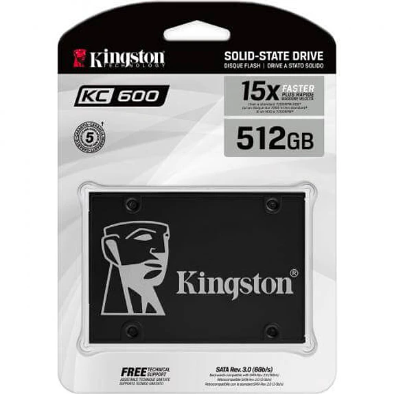 SSD Kingston KC600 512GB SATA 2.5” | 550MB/s Lectura, 520MB/s Escritura 3