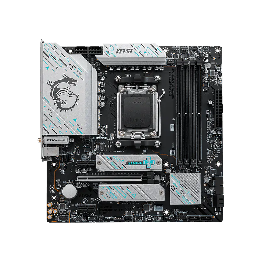 Placa Madre MSI B650M GAMING PLUS WIFI DDR5 AM5 con Wi-Fi 6E y Bluetooth 5.3 2