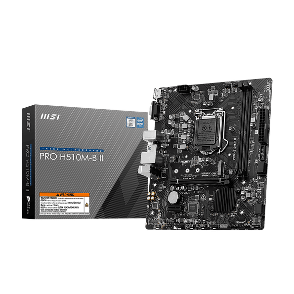 Placa Madre MSI PRO H510M-B II | LGA 1200 DDR4 Micro-ATX 1