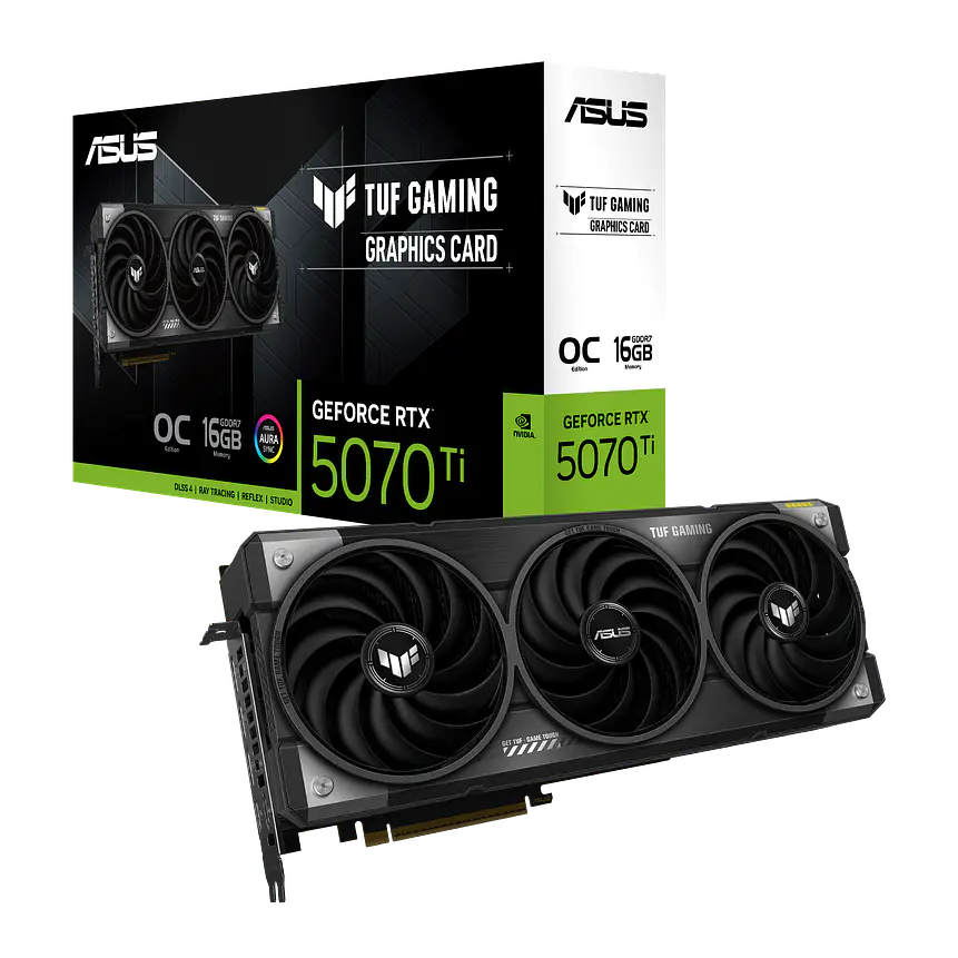 ASUS TUF RTX 5070 Ti 16GB GDDR7 PCIe 5.0 Gaming OC 1