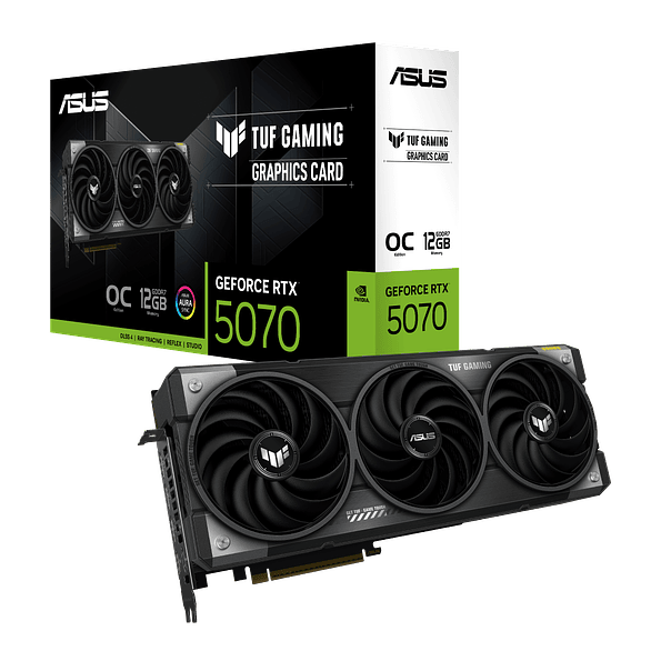 Tarjeta de Video ASUS TUF Gaming NVIDIA GeForce RTX 5070 OC Edition 12GB GDDR7 1