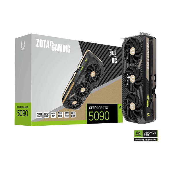 Zotac GAMING GeForce RTX 5090 SOLID OC 32GB GDDR7 RGB PCIe 5.0 1