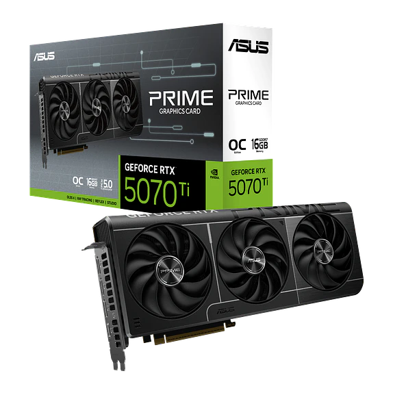 Tarjeta de Video ASUS RTX 5070 Ti OC 16GB GDDR7 | Ray Tracing DLSS 4 1