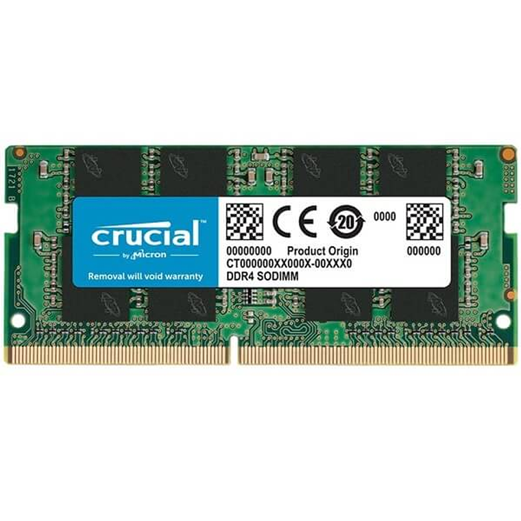 Memoria RAM Crucial 8GB DDR4 3200MHz CL22 SODIMM para Notebook 1