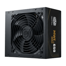 Fuente de Poder Cooler Master MWE Bronze 650W V3 80 Plus Bronce ATX
