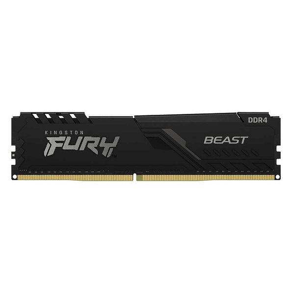 Memoria RAM DDR4 16GB 3600MT/s Kingston Fury Beast Black CL18 DIMM 1.35V 1