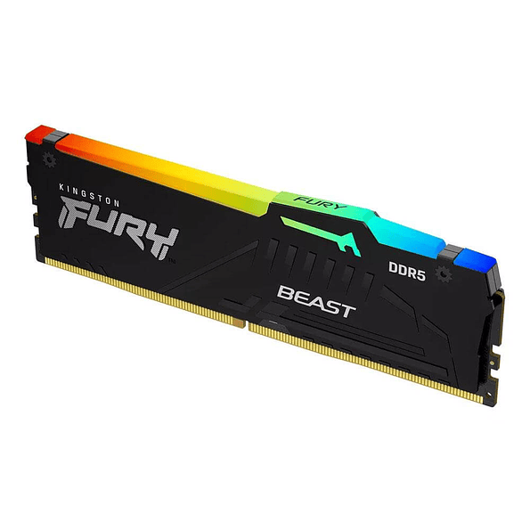 Kingston FURY Beast RGB 16GB DDR5 5200MHz CL40 1.25V DIMM 2