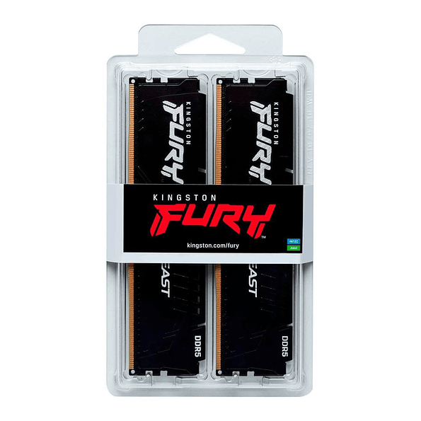 Kit Memoria RAM Kingston FURY Beast 32GB (2x16GB DDR5 6000MHz CL30 XMP) 2