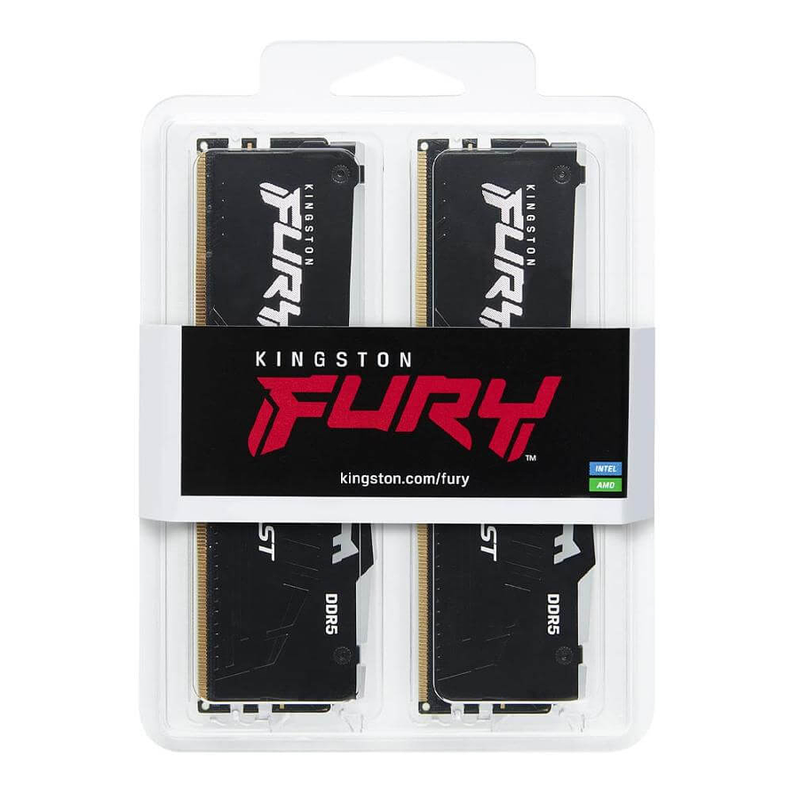 Memoria RAM Kingston Fury Beast RGB 32GB (2x16GB) DDR5 6000MHz CL30 2