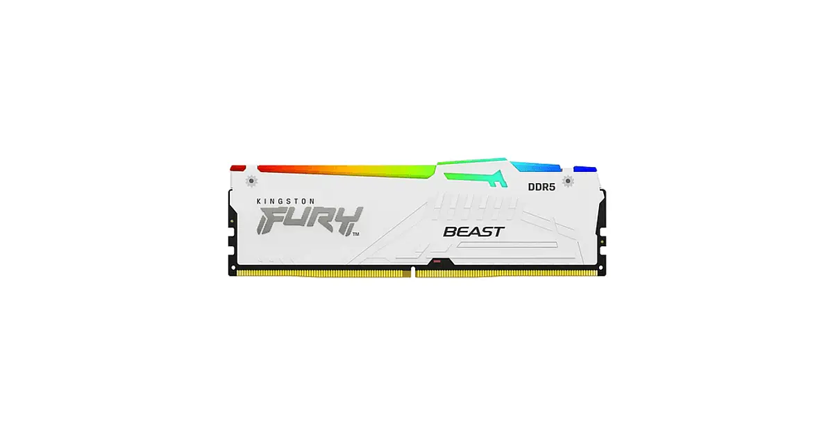 Kingston Fury Beast RGB 32GB DDR5 6000MHz CL30 White