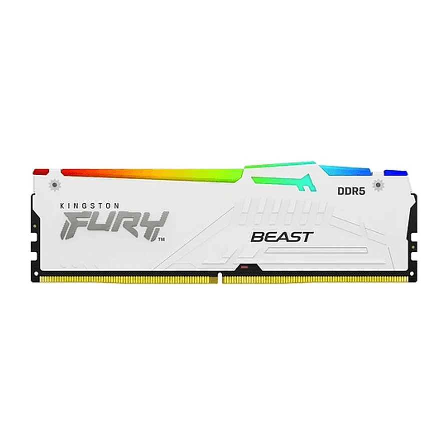 Kingston Fury Beast RGB 32GB (2x16GB) DDR5 6000MHz CL30 White 1
