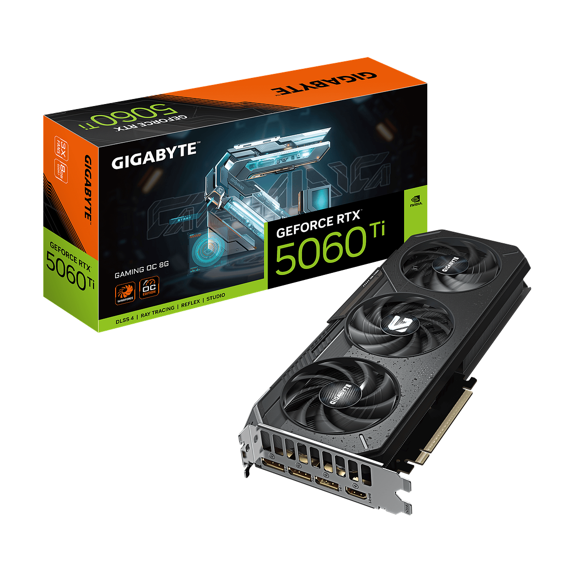 Tarjeta de Video Gigabyte RTX 5060 Ti GAMING OC 8G GDDR7 1