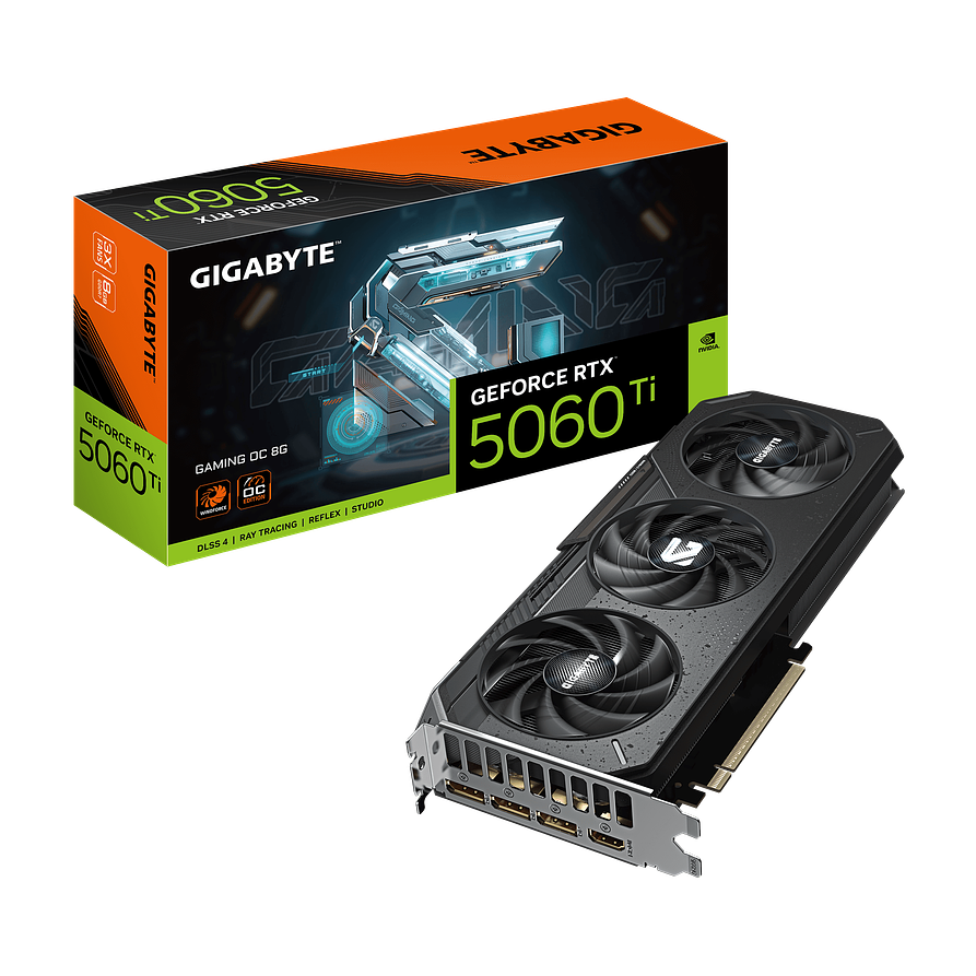 Tarjeta de Video Gigabyte RTX 5060 Ti GAMING OC 8G GDDR7 1