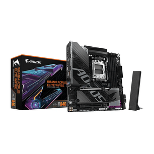 Placa Madre Gigabyte B840M AORUS ELITE WiFi 6E DDR5 AM5