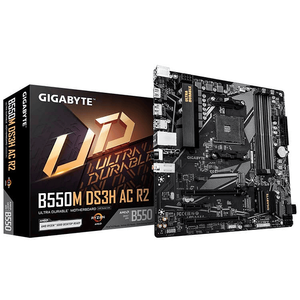 Placa Madre Gigabyte B550M DS3H AC R2 (WiFi, PCIe 4.0, Socket AM4) 1