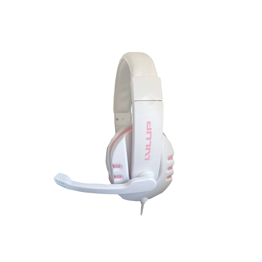 Kit Gamer Rosado LvlUp LU745 con Teclado, Mouse y Audífonos LED USB 3