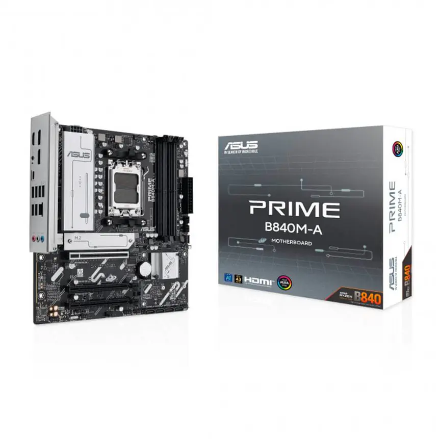 Placa Madre ASUS PRIME B840M-A AM5 DDR5 7600+MHz MicroATX M.2 x3 1