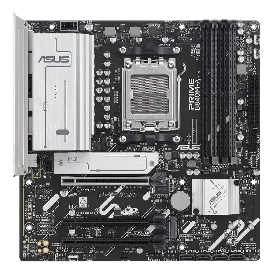 Placa Madre ASUS PRIME B840M-A AM5 DDR5 7600+MHz MicroATX M.2 x3 2