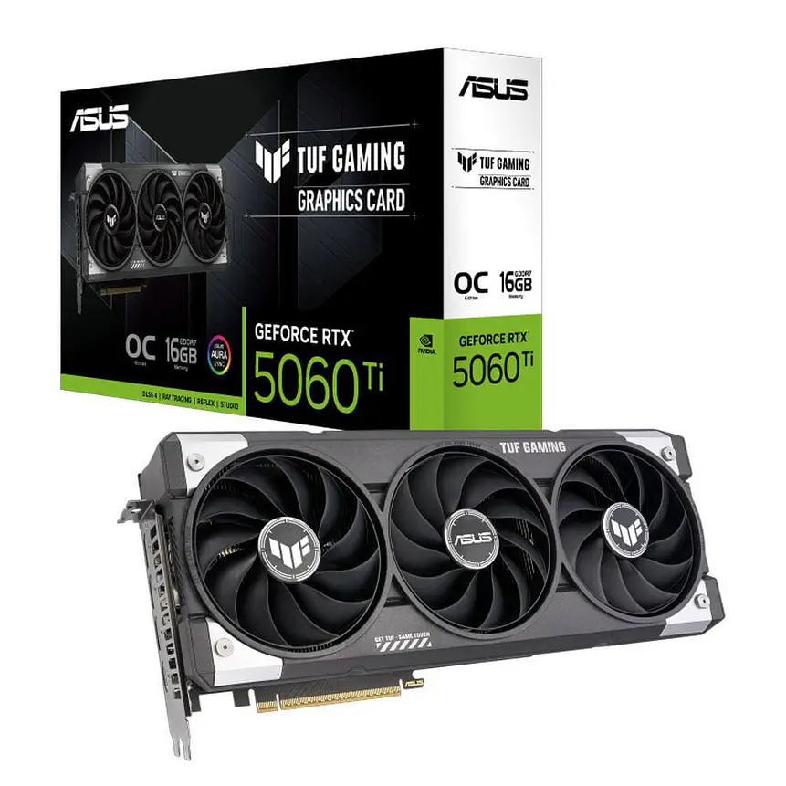 ASUS TUF Gaming RTX 5060 Ti 16GB GDDR7 OC | Ultra Rendimiento 1