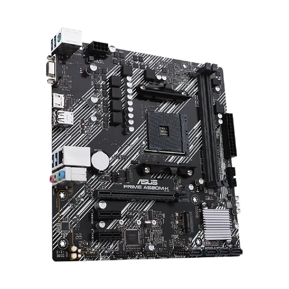 Placa Madre ASUS PRIME A520M-K/CSM AM4 DDR4 M.2 USB 3.2 1GbE 1