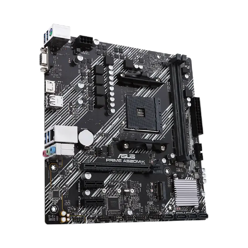 Placa Madre ASUS PRIME A520M-K/CSM AM4 DDR4 M.2 USB 3.2 1GbE 1
