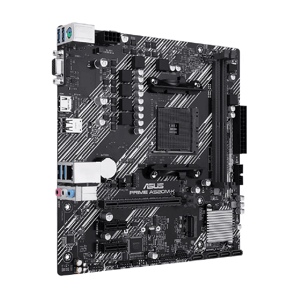 Placa Madre ASUS PRIME A520M-K/CSM AM4 DDR4 M.2 USB 3.2 1GbE 2