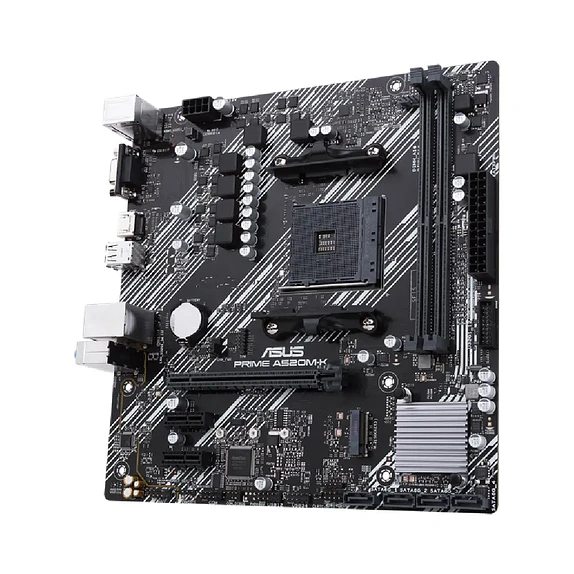 Placa Madre ASUS PRIME A520M-K/CSM AM4 DDR4 M.2 USB 3.2 1GbE 3