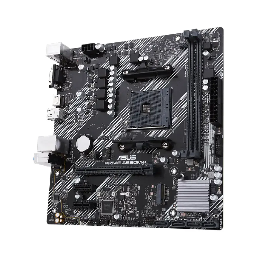 Placa Madre ASUS PRIME A520M-K/CSM AM4 DDR4 M.2 USB 3.2 1GbE 3