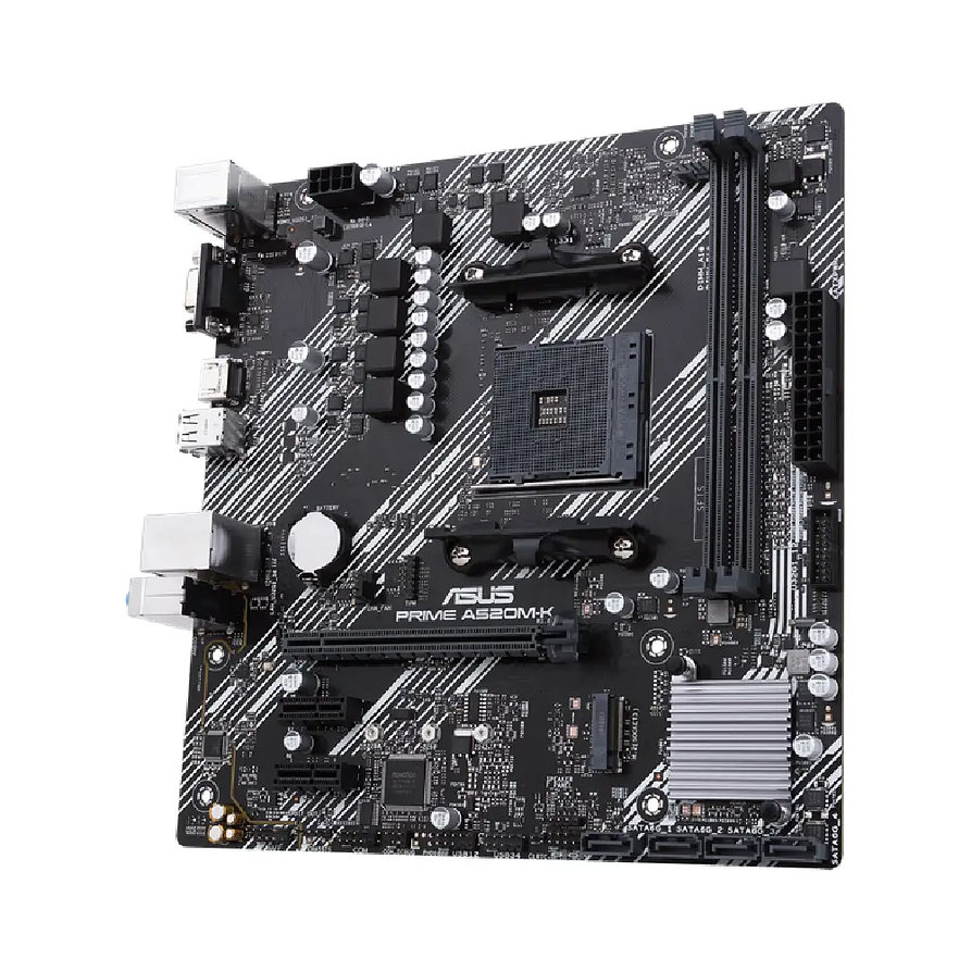 Placa Madre ASUS PRIME A520M-K/CSM AM4 DDR4 M.2 USB 3.2 1GbE 3