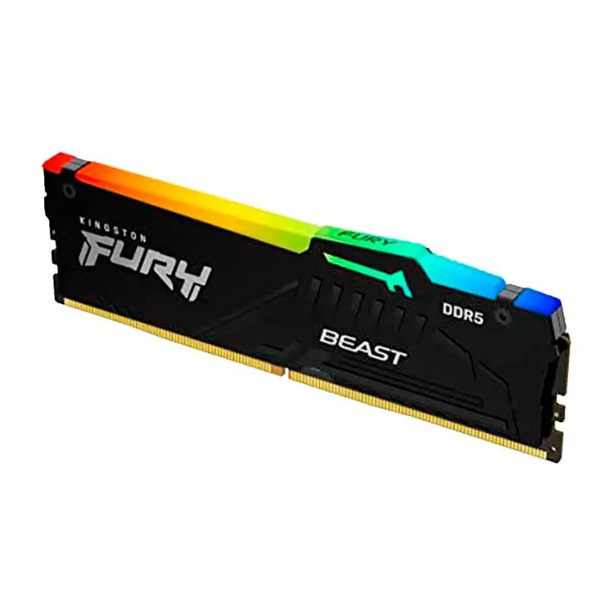Memoria RAM DDR5 Kingston Fury Beast RGB 16GB 5600MHz CL40 Gamer 2