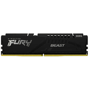 Memoria RAM Kingston Fury Beast 16GB DDR5 6400MHz CL32 Black Intel XMP/AMD EXPO